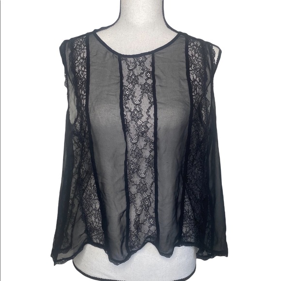 Victoria’s Secret Sheer and lace top Size large - Picture 4 of 7